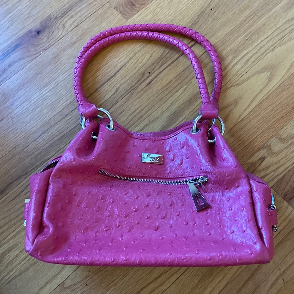 Pink Ostrich Bag Medium